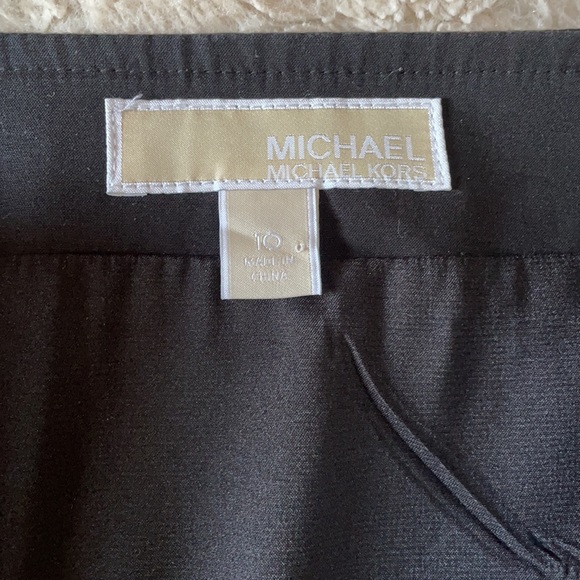MICHAEL KORS Black Skirt & Goldtone Size 10 - Picture 6 of 8